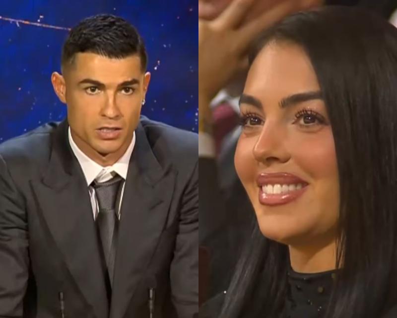 Ronaldo đưa bạn gái sexy cùng đi nhận giải 