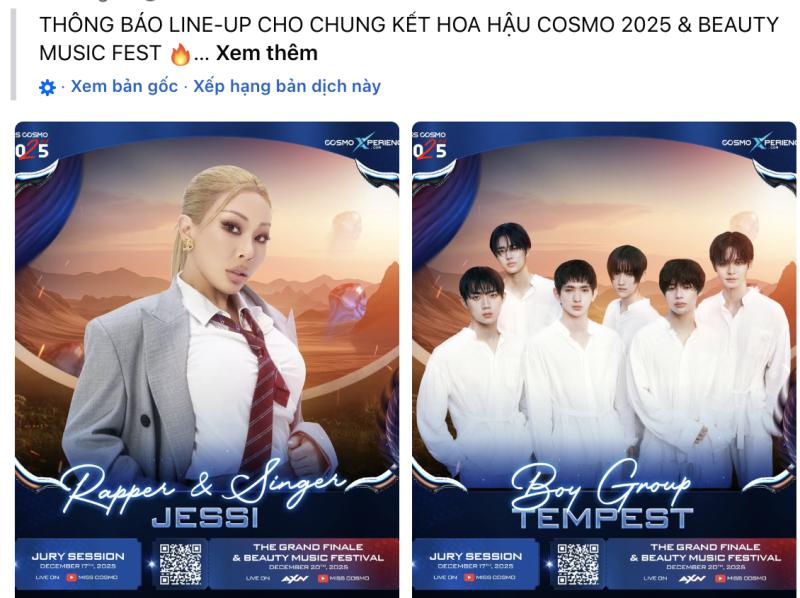 Tranh cãi nhóm nam Kpop biểu diễn tại Miss Cosmo, chưa Chung kết đã gặp drama- Ảnh 2.