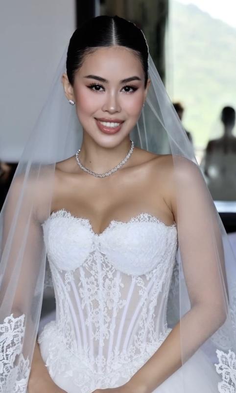 Lễ cưới Tiên Nguyễn tại Đà Nẵng: Cô dâu chú rể khoá môi, Hà Tăng - Linh Rin không tham dự- Ảnh 1.