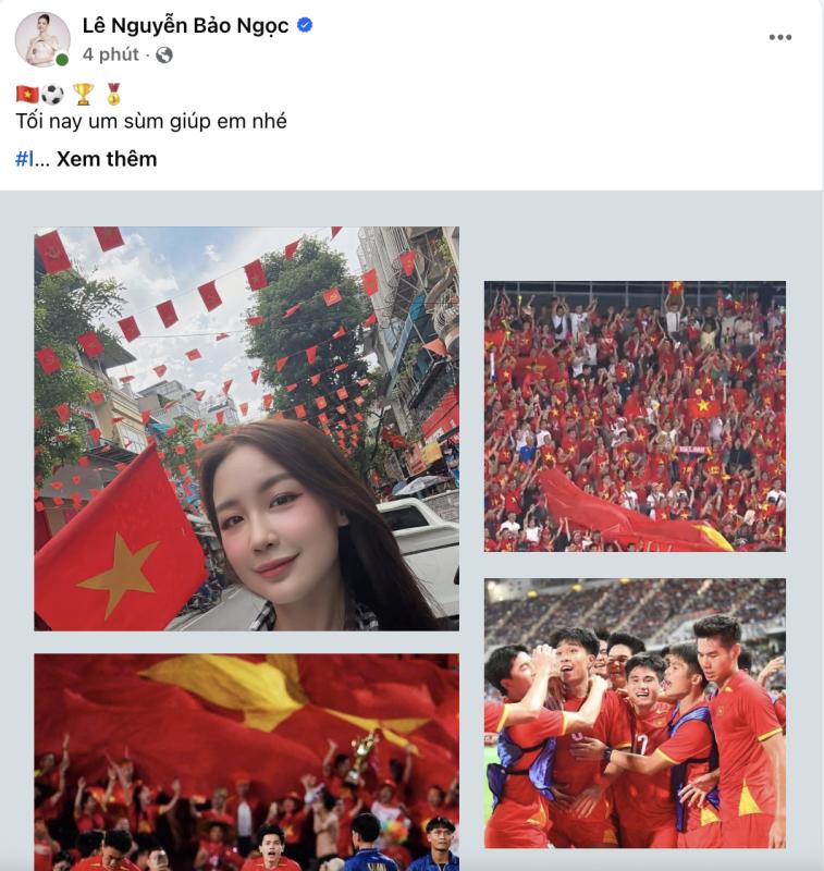Hương Giang, Tiểu Vy và dàn sao mừng Việt Nam vô địch SEA Games 33- Ảnh 2.