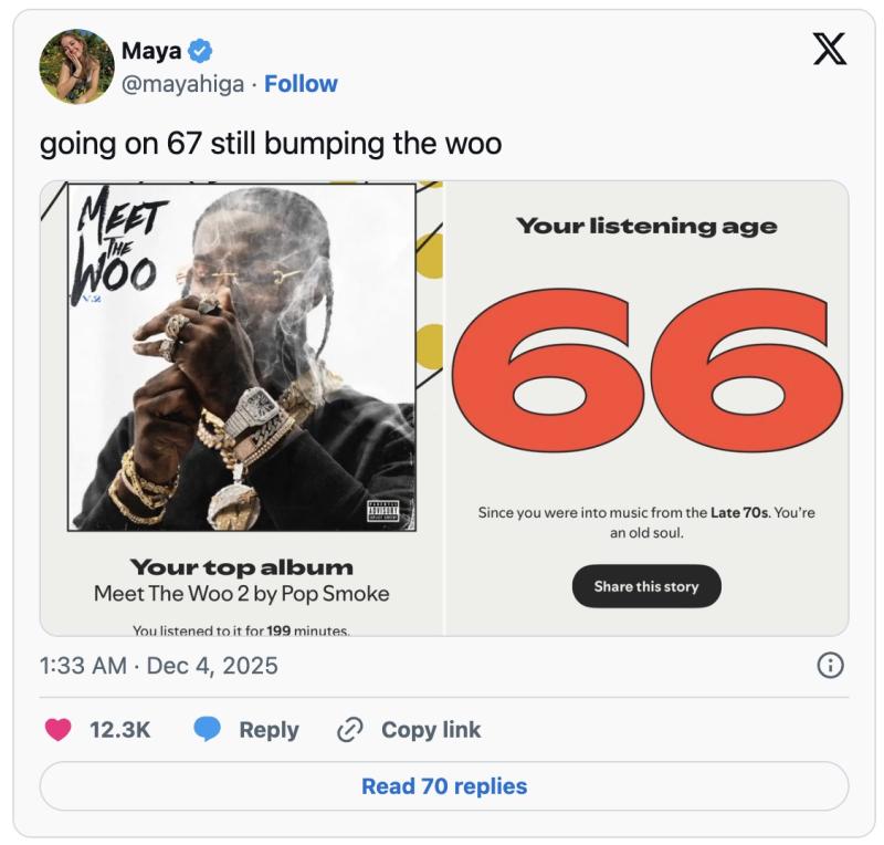 Spotify Wrapped 2025 bất ngờ "lật mặt" người dùng với chỉ số Listening Age khiến ai cũng giật mình- Ảnh 2.
