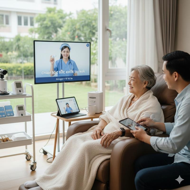 Y tế tại nhà và chăm sóc từ xa: Sự dịch chuyển của hệ thống chăm sóc sức khỏe hiện đại trong kỷ nguyên số- Ảnh 1.