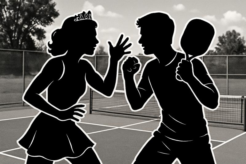 Hoa hậu Vbiz ẩu đả hot boy trên sân pickleball, bóng đi đường bóng nhưng vợt đi vào mặt!- Ảnh 1.