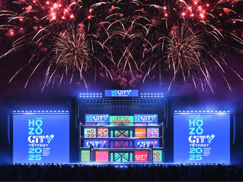 Mỹ Tâm - SOOBIN - HIEUTHUHAI cùng dàn sao Việt đổ bộ HOZO CITY TẾT FEST 2025, sẵn sàng khuấy đảo “3 đêm không ngủ”- Ảnh 1.