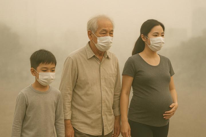 Hà Nội ô nhiễm không khí cả ngày: Ba nhóm đối mặt nguy cơ cao nhập viện- Ảnh 1.