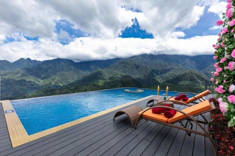 Trải nghiệm view núi chưa từng có tại bể bơi vô cực Pistachio- Ảnh 1.