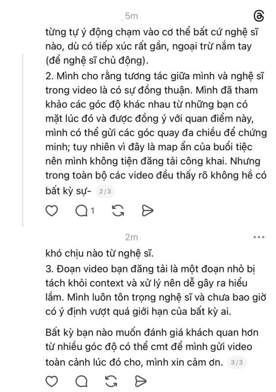“Không thể bình thường hóa chuyện quấy rối nghệ sĩ nam”- Ảnh 6.