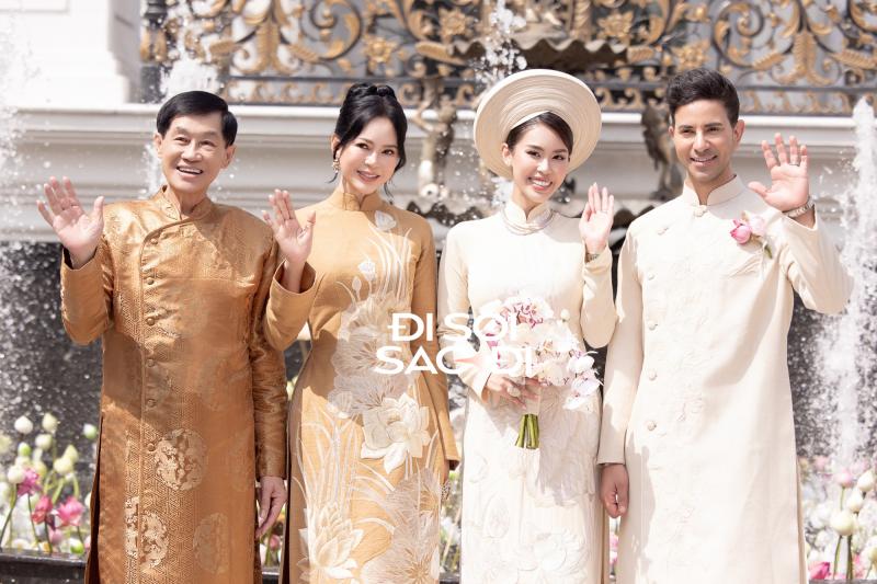 Cô dâu Tiên Nguyễn đẹp miễn chê bên chồng gốc Dubai, soi cận 2 chiếc vòng trên cổ mà loá cả mắt- Ảnh 4.