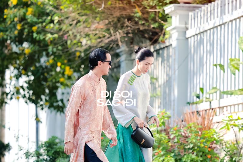 Tăng Thanh Hà nắm chặt tay Louis Nguyễn lộ diện tại đám cưới em gái, visual đỉnh như bìa tạp chí- Ảnh 5.