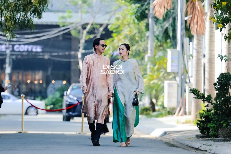 Tăng Thanh Hà nắm chặt tay Louis Nguyễn lộ diện tại đám cưới em gái, visual đỉnh như bìa tạp chí- Ảnh 3.