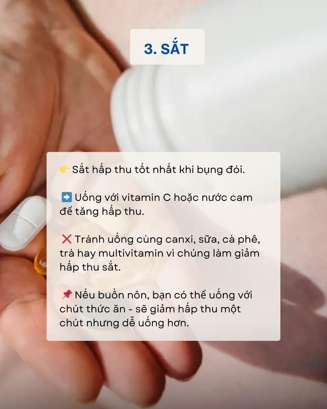 Uống vitamin cả năm trời vẫn không hiệu quả - có thể bạn đã uống sai: Thời gian tốt nhất trong ngày để dùng từng loại vitamin- Ảnh 3.