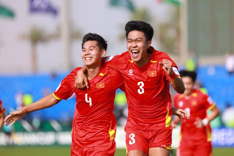Ảnh: Hotboy U23 Việt Nam Đình Bắc, Hiểu Minh "xé lưới" U23 Jordan tại giải U23 châu Á- Ảnh 6.