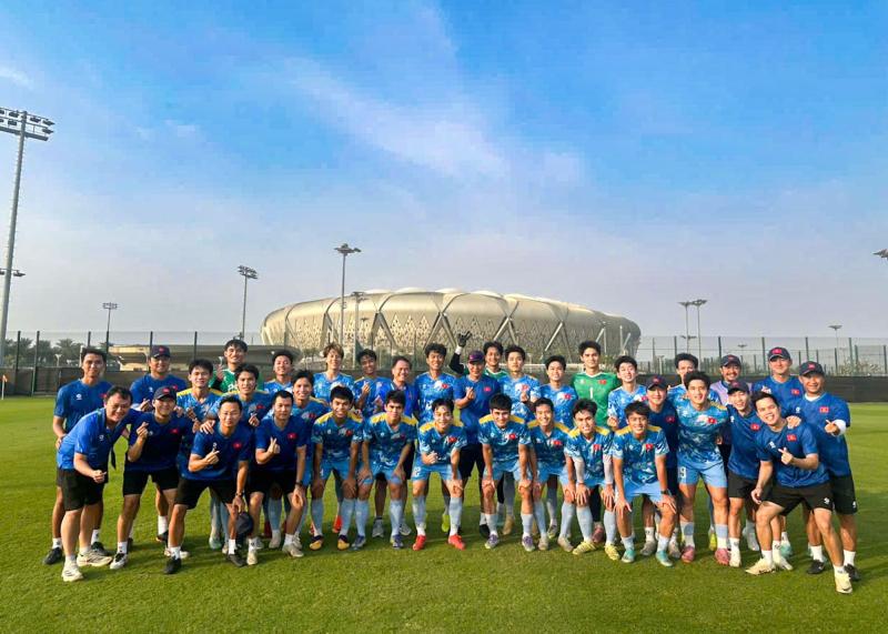 Nụ cười đã nở trên môi của cầu thủ U23 Việt Nam: Sẵn sàng cho trận đấu cuối cùng với U23 Hàn Quốc- Ảnh 1.
