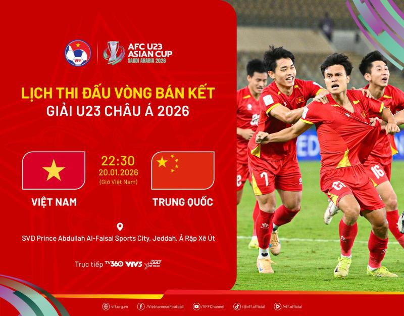 22h30 đêm nay đón xem bán kết U23 châu Á: U23 Việt Nam vs U23 Trung Quốc!- Ảnh 1.