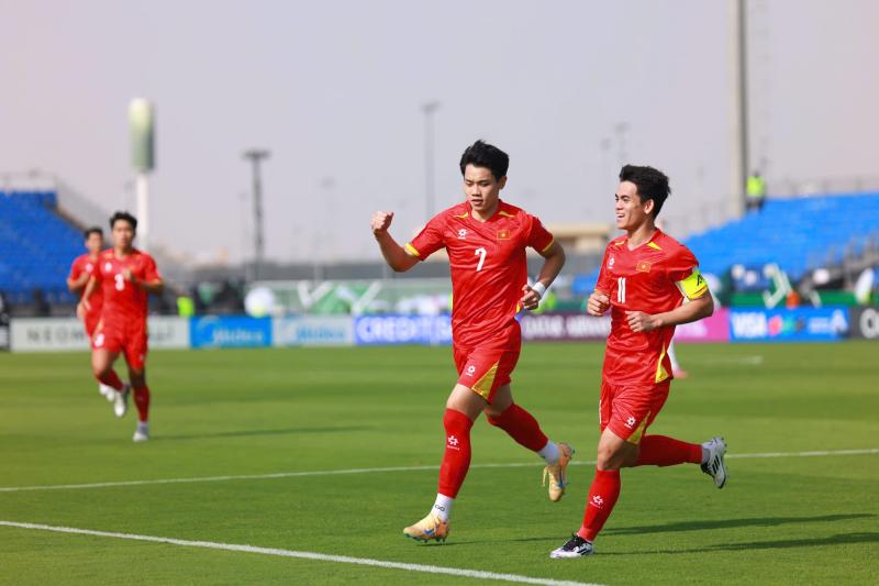 Ảnh: Hotboy U23 Việt Nam Đình Bắc, Hiểu Minh "xé lưới" U23 Jordan tại giải U23 châu Á- Ảnh 5.