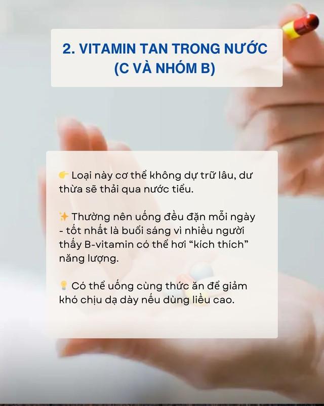 Uống vitamin cả năm trời vẫn không hiệu quả - có thể bạn đã uống sai: Thời gian tốt nhất trong ngày để dùng từng loại vitamin- Ảnh 2.