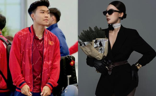 Lý Đức U23 Việt Nam tương tác cực ngọt cùng hotgirl bắn súng Phí Thanh Thảo ngay trước trận 