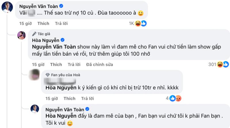 Văn Toàn đã cáu, nói thẳng mặt Hoà Minzy: 