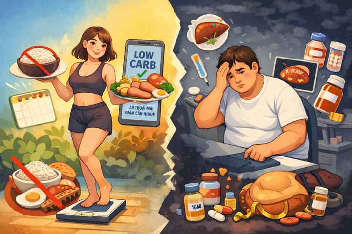 Low carb sai lầm, gầy chưa kịp, bệnh đã tới- Ảnh 2.