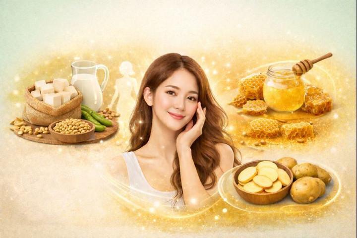 Bộ ba thực phẩm '1 trắng, 2 vàng' giúp phụ nữ trẻ, đẹp khi nội tiết suy giảm- Ảnh 1.