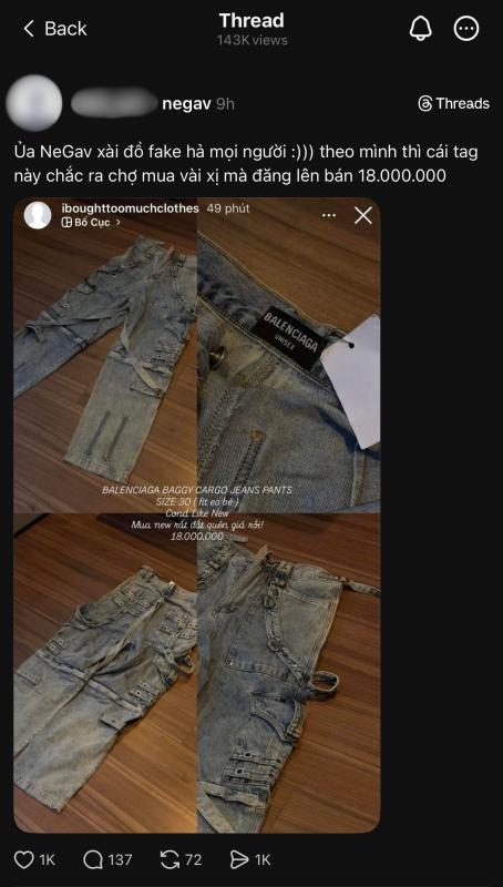 Negav trộn hàng fake để thanh lý đồ hiệu giá khủng?- Ảnh 3. Negav trộn hàng fake để thanh lý đồ hiệu giá khủng?- Ảnh 3.