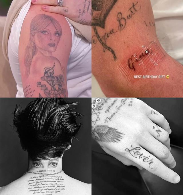 Con dâu Beckham xăm mình "chỗ hiểm" để nói yêu bố mẹ, chuyện gì ngang trái vậy?- Ảnh 3.