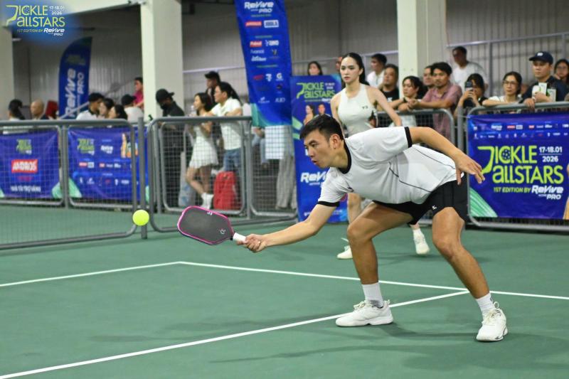 “Các bóng hồng” tỏa sáng tại Pickle Allstars: Khi sắc đẹp bước vào sân đấu pickleball- Ảnh 1.