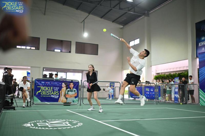 “Các bóng hồng” tỏa sáng tại Pickle Allstars: Khi sắc đẹp bước vào sân đấu pickleball- Ảnh 3.