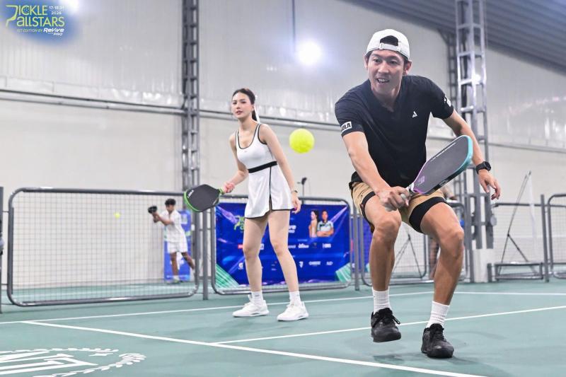 “Các bóng hồng” tỏa sáng tại Pickle Allstars: Khi sắc đẹp bước vào sân đấu pickleball- Ảnh 5.