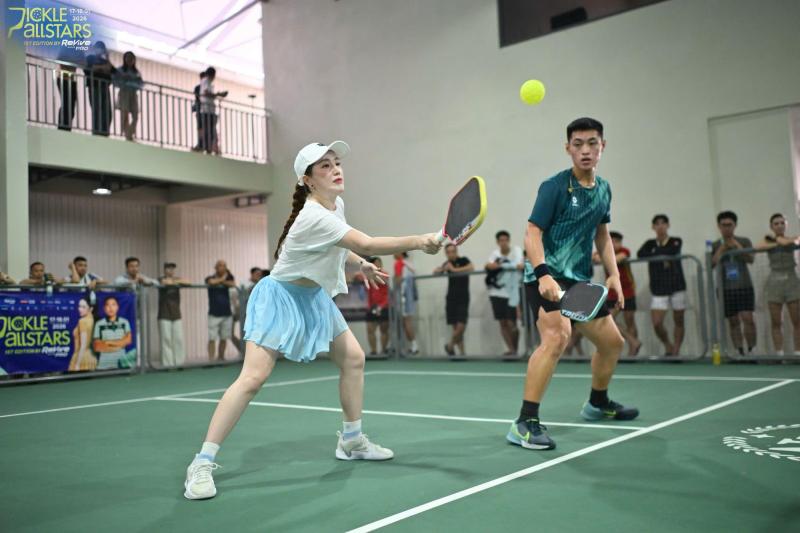 “Các bóng hồng” tỏa sáng tại Pickle Allstars: Khi sắc đẹp bước vào sân đấu pickleball- Ảnh 7.