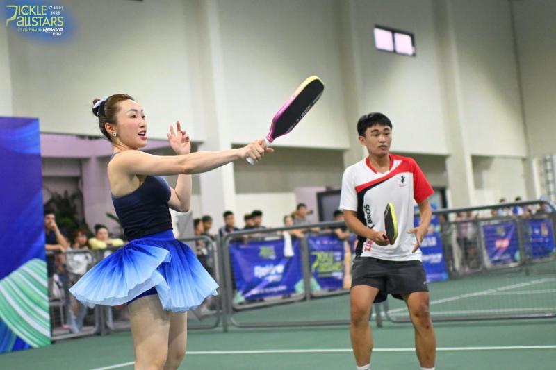 “Các bóng hồng” tỏa sáng tại Pickle Allstars: Khi sắc đẹp bước vào sân đấu pickleball- Ảnh 8.