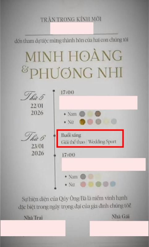 Lộ thiệp cưới Á hậu Phương Nhi và thiếu gia Minh Hoàng: Tổ chức 2 ngày, có hoạt động cực kì đặc biệt- Ảnh 1.