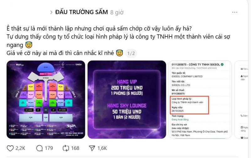 Concert quy tụ vũ trụ Say Hi - Anh Tài bán vé 200 triệu đồng: Dân tình lo ngại kịch bản hủy show phút chót lại diễn ra- Ảnh 9.