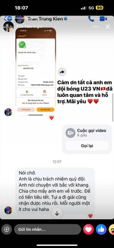 Trung Kiên đại diện U23 Việt Nam chia tiền thưởng thế nào mà dân tình nức nở: Thế hệ bây giờ biết trước biết sau- Ảnh 2.