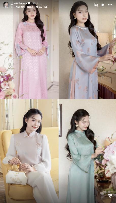 Ai mặc áo dài đẹp như Doãn Hải My: Nhan sắc “nghiêng nước nghiêng thành”, bất bại trong dàn WAGs Việt- Ảnh 5.