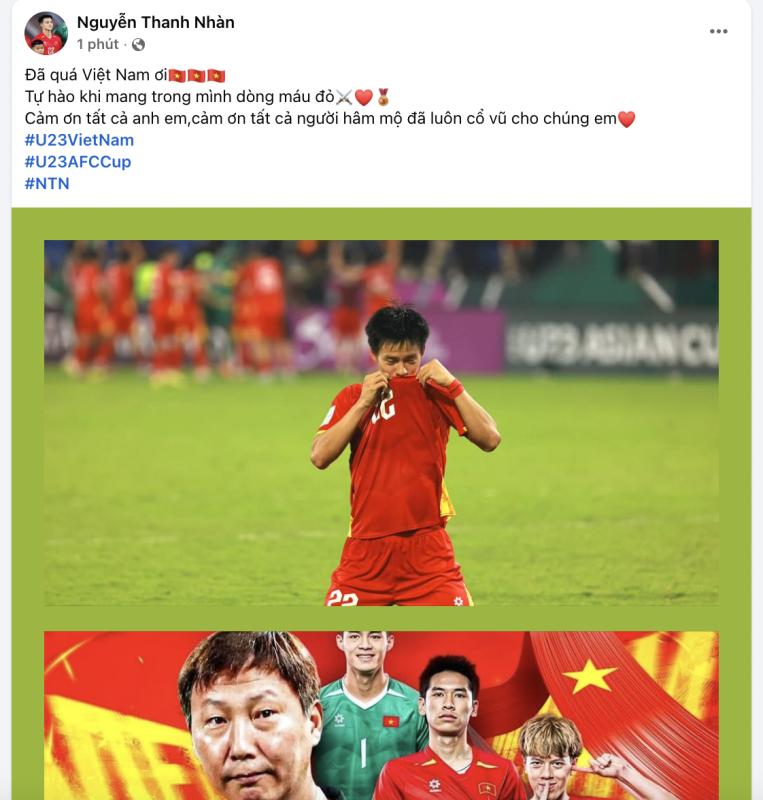 "Đã quá Việt Nam ơi": U23 Việt Nam ăn mừng rộn ràng MXH sau khi giành HCĐ U23 châu Á- Ảnh 3.