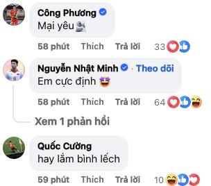 Thủ môn hotboy mới nổi Cao Văn Bình chỉ đăng đúng một sticker, cả đội U23 Việt Nam vào nói 