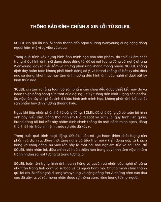 Local brand Việt dùng AI fake hình Jang Wonyoung mặc đồ, xin lỗi với lý do “thiếu kiểm soát, chỉ có nét tương đồng”?- Ảnh 6.