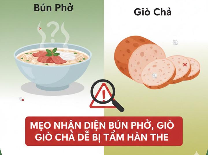 Mẹo nhận diện bún phở, giò chả dễ bị tẩm hàn the, đơn giản nhưng ít người biết- Ảnh 1.