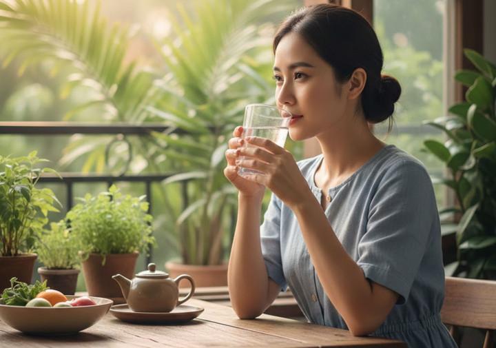 Điều gì xảy ra nếu uống nước khi bụng đói trong 1 tháng?- Ảnh 1.
