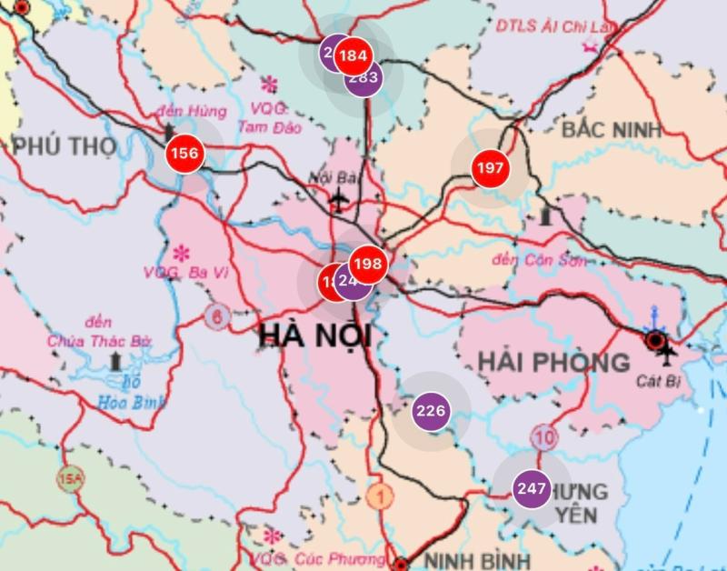 Ô nhiễm không khí lên ngưỡng tím, mở rộng ra Bắc Ninh, Phú Thọ- Ảnh 1.