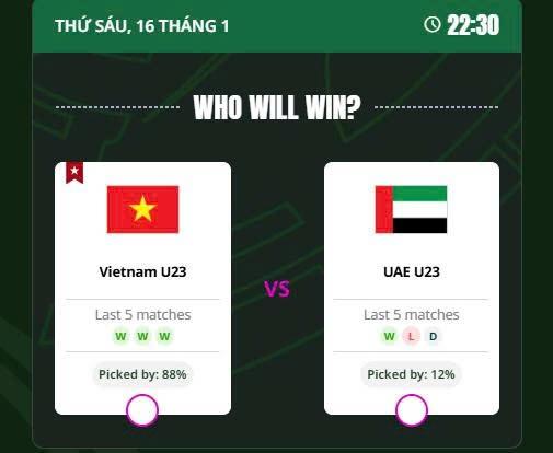 Siêu máy tính dự đoán trận tứ kết U23 Việt Nam vs U23 UAE: Bất ngờ về kết quả- Ảnh 1.