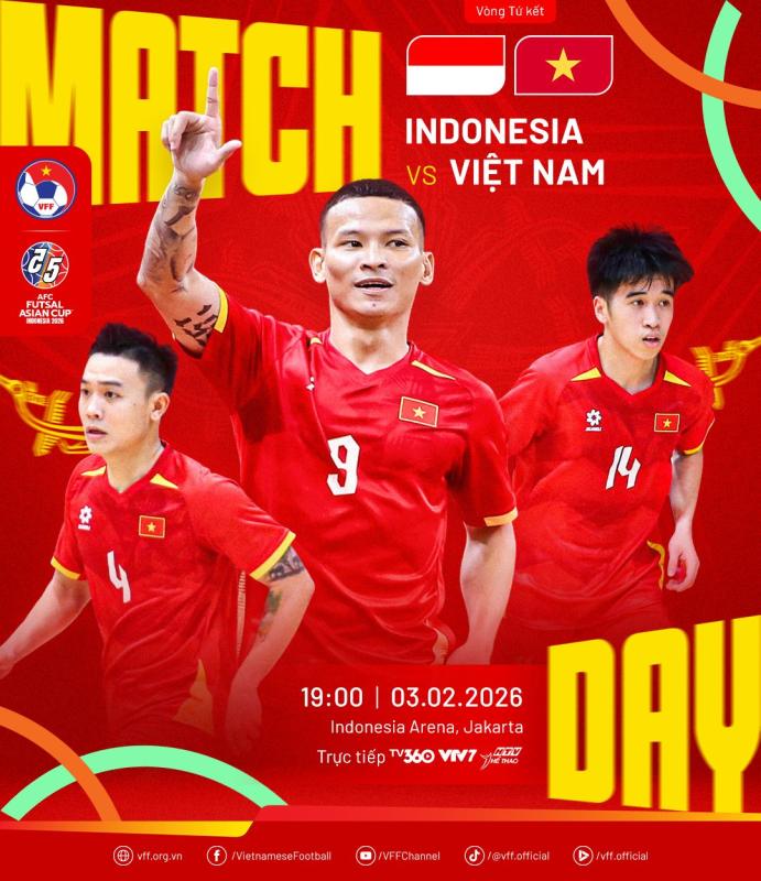 Thua sát nút Indonesia, tuyển Việt Nam dừng bước tại tứ kết Futsal châu Á 2026- Ảnh 3.
