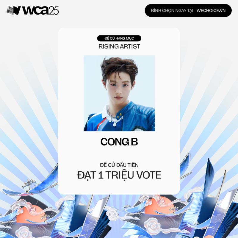 Đề cử đầu tiên đạt 1 triệu vote của WeChoice Awards 2025: Tân binh Vbiz sống "6 cuộc đời", đắt show ngang ngửa sao hạng A- Ảnh 1.