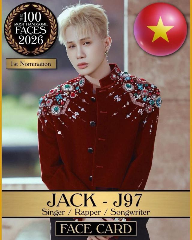 Jack lọt đề cử 100 gương mặt đẹp nhất thế giới 2026- Ảnh 1.