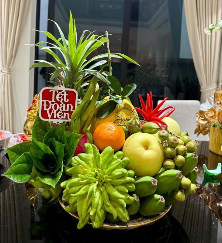 Vợ Thành Chung khoe khéo biệt thự lộng lẫy ngày Tết: Chồng lo dọn dẹp, vợ trổ tài nữ công gia chánh điểm 10- Ảnh 4.
