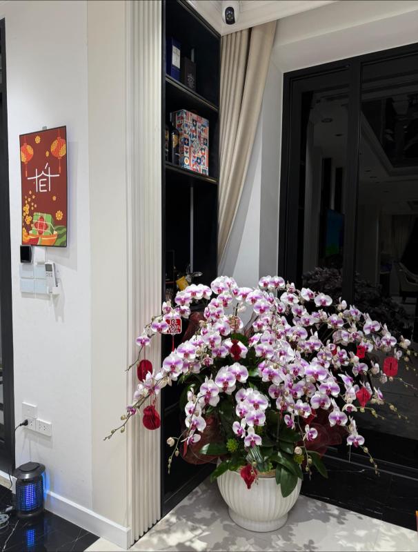 Vợ Thành Chung khoe khéo biệt thự lộng lẫy ngày Tết: Chồng lo dọn dẹp, vợ trổ tài nữ công gia chánh điểm 10- Ảnh 2.