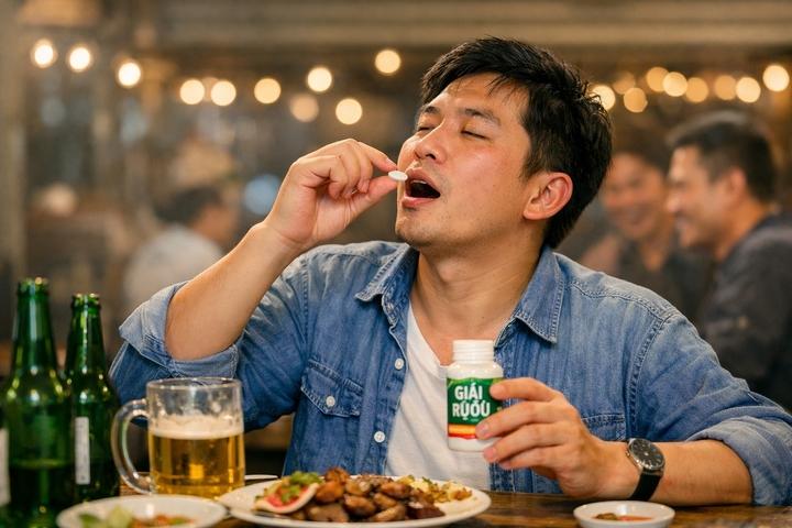 Sai lầm khi dùng thuốc giải rượu: Gan, dạ dày 'kêu cứu' mà bạn không biết- Ảnh 1.