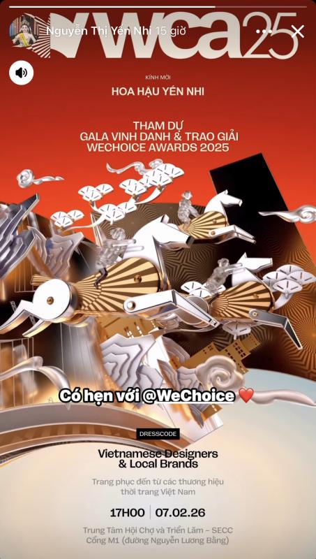 Dàn sao Việt đồng loạt "flex" thiệp mời, rộn ràng đếm ngược gala WeChoice Awards 2025!- Ảnh 4.
