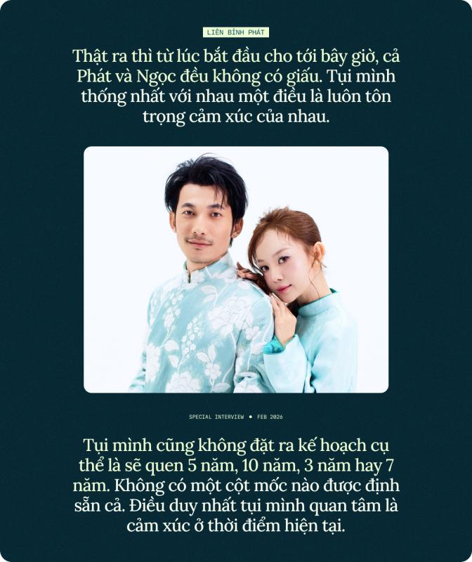 Liên Bỉnh Phát lần đầu trải lòng cùng bạn gái Ngọc Kayla: "Hôn nhân là khi cả hai sẵn sàng, chứ không phải đến tuổi thì phải cưới"- Ảnh 3. Liên Bỉnh Phát lần đầu trải lòng cùng bạn gái Ngọc Kayla: "Hôn nhân là khi cả hai sẵn sàng, chứ không phải đến tuổi thì phải cưới"- Ảnh 3.